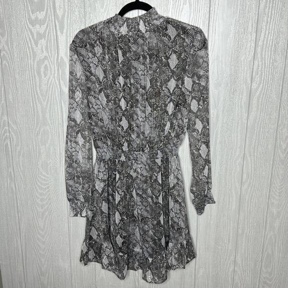 WAYF snake print‎ sheer dress size large - Picture 7 of 8